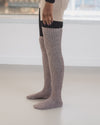 BASERANGE Cotton Stockings KOK KTOK Series France BAS-SOOK-CR-AU25-GREY BROWN MELANGE (KOK KTOK SOOK SOTOK)